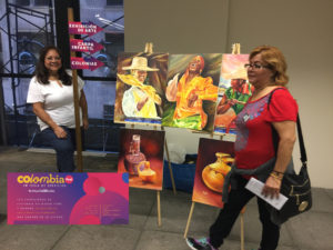 foto con la obra de Elizabeth Arias Ojeda