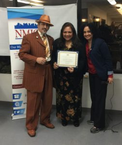 foto Amado Mora y María Lizardo - Executive Director of NMIC