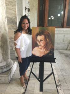 foto de Elizabeth Arias O con al obra